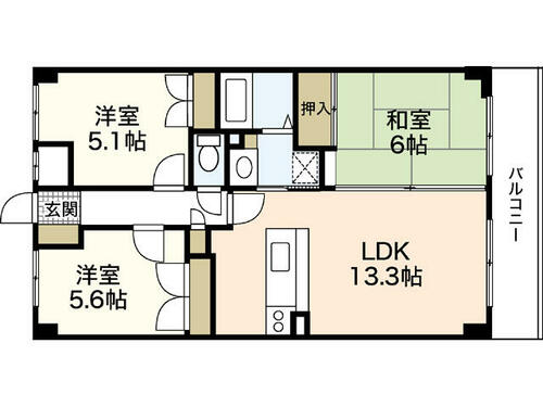 同じ建物の物件間取り写真 - ID:234021536022