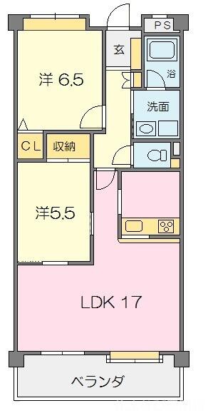 シンシア東山台｜愛知県みよし市東山台(賃貸マンション2LDK・3階・63.25㎡)の写真 その2