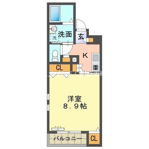 ＣＯＺＹ岡崎城｜愛知県岡崎市康生通西４丁目(賃貸マンション1K・5階・31.56㎡)の写真 その2