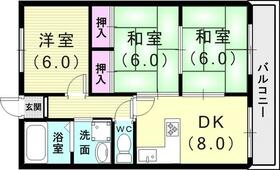 ハイツ鳥井  ｜ 兵庫県神戸市西区王塚台１丁目（賃貸マンション3DK・3階・55.00㎡） その2