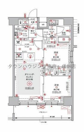 東京都板橋区大和町(賃貸マンション2LDK・14階・55.42㎡)の写真 その2