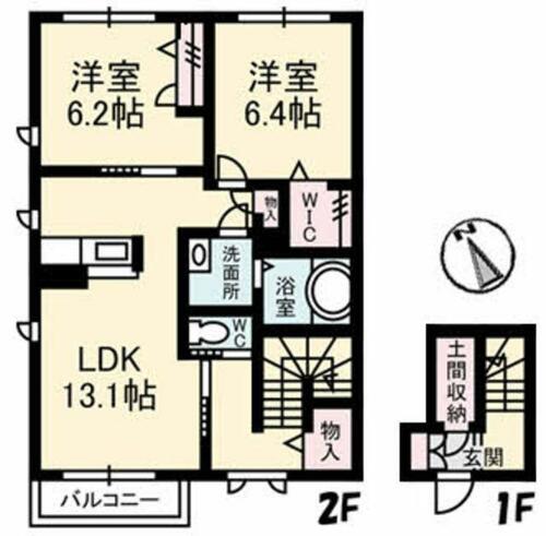 同じ建物の物件間取り写真 - ID:233019195209