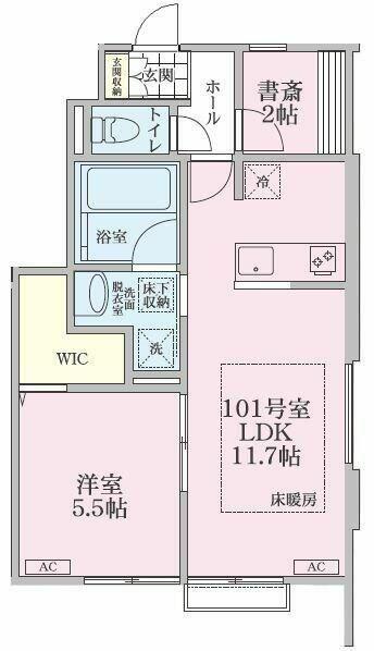 Ｒ＆Ｙ鎌倉Ａ｜神奈川県鎌倉市大町３丁目(賃貸アパート1SLDK・1階・44.90㎡)の写真 その2