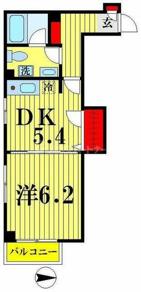 エクセルハイム 402｜東京都墨田区本所３丁目(賃貸マンション1DK・4階・33.22㎡)の写真 その2