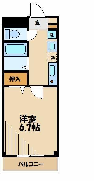 プリマベーラ 101｜東京都多摩市和田(賃貸マンション1K・1階・22.11㎡)の写真 その2