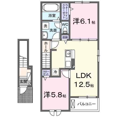 同じ建物の物件間取り写真 - ID:243006783229