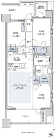 愛知県春日井市上条町３丁目(賃貸マンション3LDK・10階・83.11㎡)の写真 その2