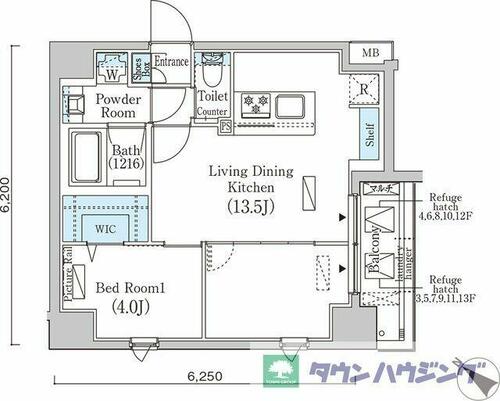 同じ建物の物件間取り写真 - ID:213098790763