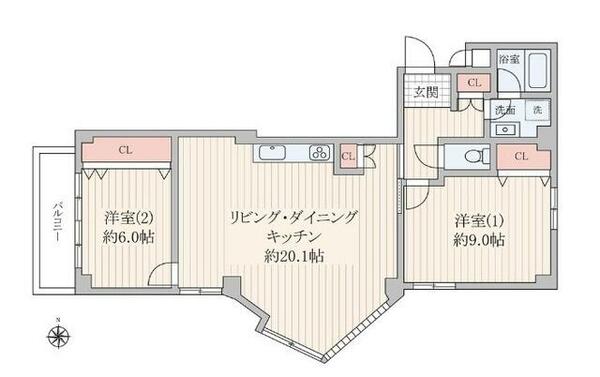 プリオール千里｜大阪府吹田市千里山高塚(賃貸マンション3LDK・3階・82.68㎡)の写真 その2