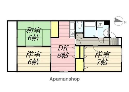 同じ建物の物件間取り写真 - ID:240029622687