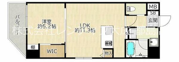 大阪府大阪市都島区内代町３丁目(賃貸マンション1LDK・2階・41.00㎡)の写真 その2