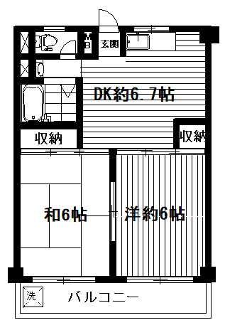 東京都板橋区坂下２丁目(賃貸マンション2DK・3階・37.00㎡)の写真 その2