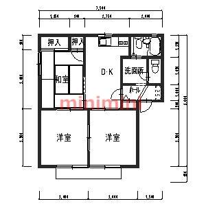 サンモール南平台Ⅱ｜大阪府高槻市南平台１丁目(賃貸アパート3DK・1階・54.64㎡)の写真 その2