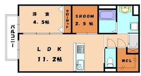 福岡県福岡市東区下原４丁目（賃貸マンション1LDK・2階・45.00㎡） その2