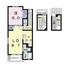 愛知県名古屋市西区堀越３丁目（賃貸アパート1LDK・3階・53.34㎡） その2