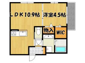 ラ　コンフィアンス明石 205 ｜ 兵庫県明石市田町１丁目（賃貸アパート1LDK・2階・38.21㎡） その2