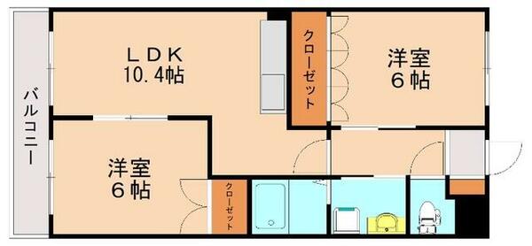 福岡県飯塚市大日寺(賃貸アパート2LDK・1階・51.30㎡)の写真 その2