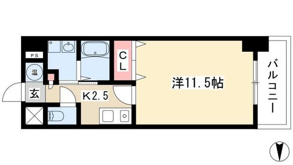 ＣＡＳＳＩＡ錦本町通 908｜愛知県名古屋市中区錦２丁目(賃貸マンション1K・9階・35.07㎡)の写真 その2