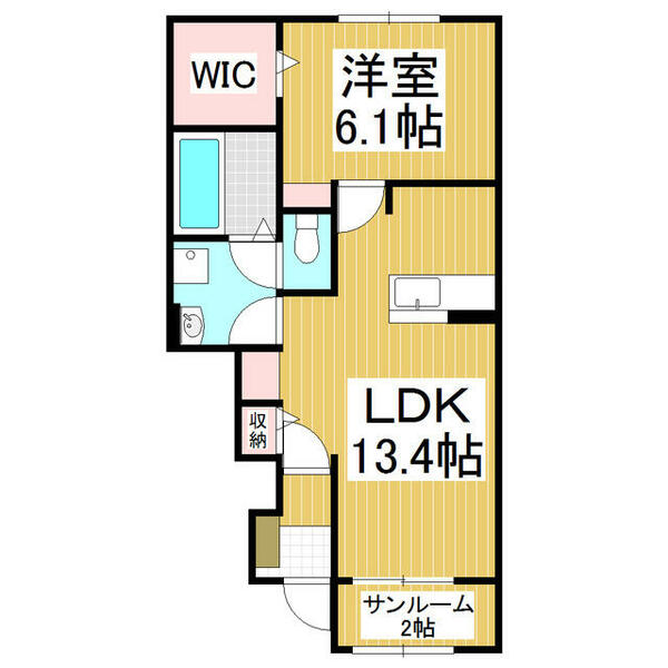 長野県上伊那郡南箕輪村－(賃貸アパート1LDK・1階・50.49㎡)の写真 その2