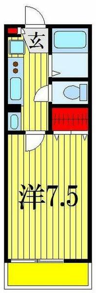 グレイス津田沼 301｜千葉県習志野市鷺沼２丁目(賃貸マンション1K・3階・22.11㎡)の写真 その2