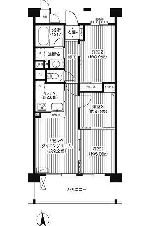 同じ建物の物件間取り写真 - ID:214055919422