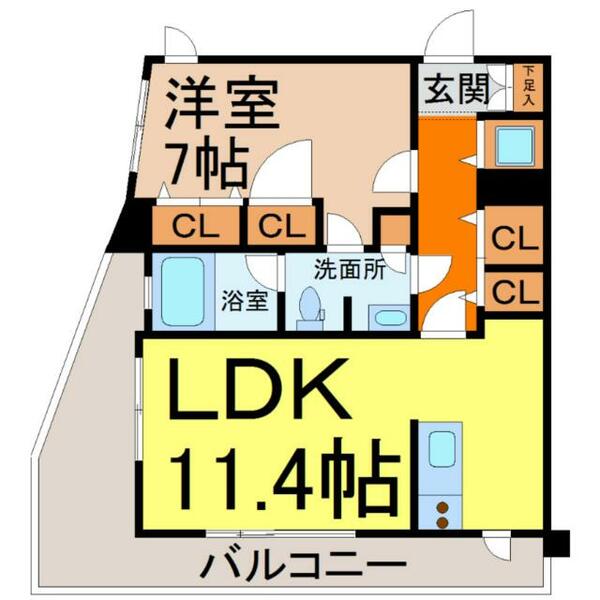 ヴァリエ東別院｜愛知県名古屋市中区大井町(賃貸マンション1LDK・12階・46.36㎡)の写真 その2