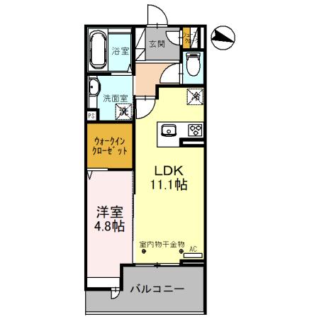 Ｄーレジデンス椿 303｜富山県小矢部市石動町(賃貸アパート1LDK・3階・43.05㎡)の写真 その2