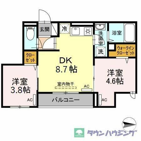 東京都板橋区小茂根５丁目(賃貸アパート2DK・2階・39.61㎡)の写真 その2