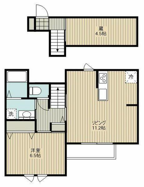 （仮称）川崎市多摩区長尾１丁目　新築計画 206｜神奈川県川崎市多摩区長尾１丁目(賃貸アパート1SLDK・2階・43.47㎡)の写真 その2