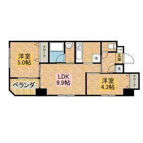 ＡＳ　ＰＲＥＭＩＵＭ馬町｜長崎県長崎市馬町(賃貸マンション2LDK・3階・44.09㎡)の写真 その2