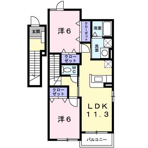 同じ建物の物件間取り写真 - ID:211046749238