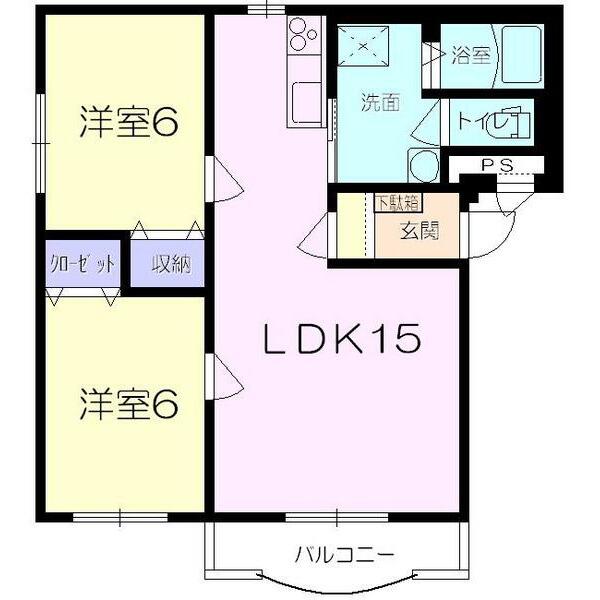 シティハイツ大町　Ｓ 302｜佐賀県杵島郡大町町大字大町(賃貸マンション2LDK・3階・58.67㎡)の写真 その2