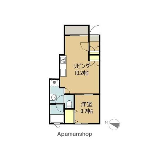 同じ建物の物件間取り写真 - ID:207001180612