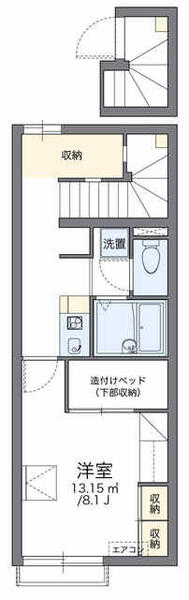 レオパレスエクレールⅠ 209｜千葉県佐倉市生谷(賃貸アパート1K・2階・28.02㎡)の写真 その2