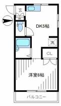 グランソレイユ 203 ｜ 東京都中野区上高田５丁目（賃貸アパート1DK・2階・27.00㎡） その2