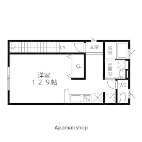 クリーンパレスしかま 202｜宮城県加美郡色麻町大字上新町(賃貸アパート1R・2階・34.65㎡)の写真 その2