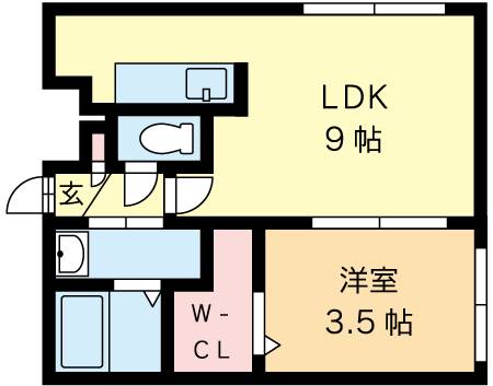 北海道札幌市中央区北七条西１５丁目(賃貸マンション1LDK・4階・30.06㎡)の写真 その2