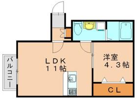 福岡県福岡市博多区空港前２丁目（賃貸アパート1LDK・1階・36.65㎡） その2