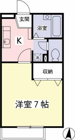 プロシード 102｜東京都八王子市大塚(賃貸アパート1K・1階・23.18㎡)の写真 その2