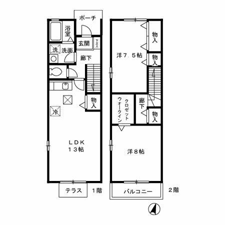 同じ建物の物件間取り写真 - ID:213099887417