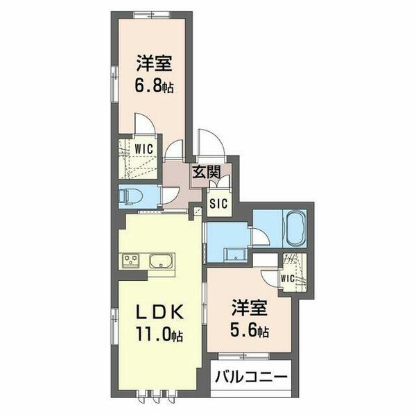 エクラージュ大船｜神奈川県鎌倉市岡本２丁目(賃貸マンション2LDK・3階・53.12㎡)の写真 その2