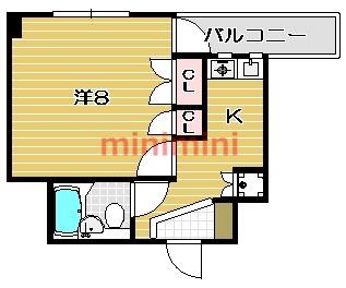 セントコージア城北｜大阪府高槻市城北町１丁目(賃貸マンション1K・4階・22.79㎡)の写真 その2