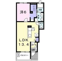 愛知県西尾市米津町宮東（賃貸アパート1LDK・1階・47.08㎡） その2