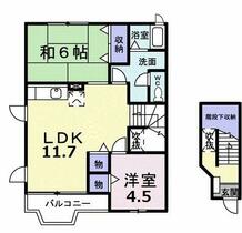 福岡県福岡市西区大字千里（賃貸アパート2LDK・2階・58.12㎡） その2