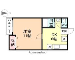 富山県富山市秋吉（賃貸アパート1DK・1階・33.95㎡） その2