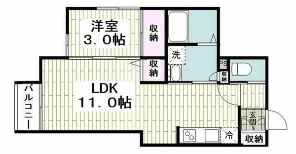 Ｐｌａｉｓｉｒ・Ｍ｜神奈川県横浜市保土ケ谷区仏向町(賃貸アパート1LDK・1階・37.67㎡)の写真 その2