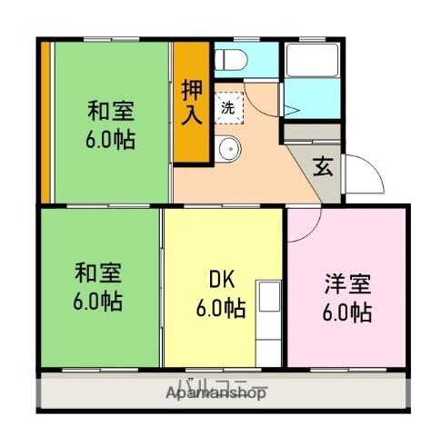 同じ建物の物件間取り写真 - ID:222016560990