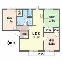 ルミエール・藤 2108 ｜ 奈良県橿原市山之坊町（賃貸アパート3LDK・1階・68.00㎡） その2