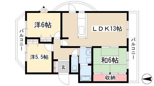 同じ建物の物件間取り写真 - ID:223030418603