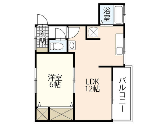 田渕ビル｜広島県広島市中区猫屋町(賃貸マンション1LDK・3階・39.00㎡)の写真 その2